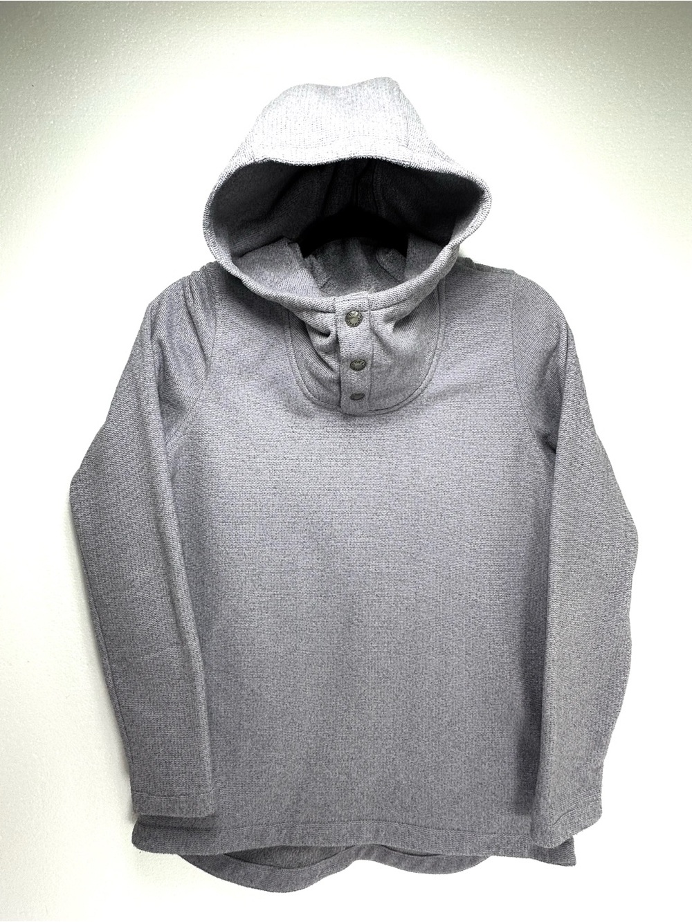 The North Face Gray Knit Stitch Fleece Pullover S/P